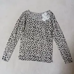 アズールバイマウジー　ニット　セーター　ヌーディー2ウェイレオパードニットM新品