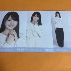 乃木坂46 生写真 私服 ペルラムディテール 賀喜遥香 コンプ