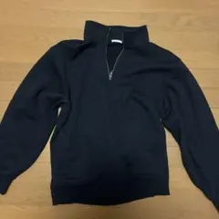 GU 黒 ハーフジップ トレーナー Mサイズ