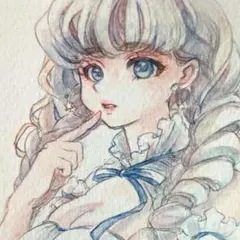 イラスト　手描き　オリジナル　アナログ　水彩画　原画