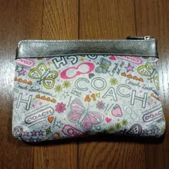 COACH バタフライ柄 ポーチ