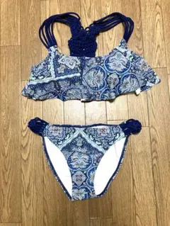 ペイズリー柄 セパレート水着 Mサイズ