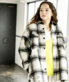 ニコアンド　チェック柄ジャケット