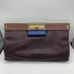 ▼MARC BY MARC JACOBS 　クラッチバッグ　レザー　マルチカラー