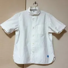 Orcival ホワイト ショートスリーブ　丸襟シャツ size1 白　半袖のサムネイル