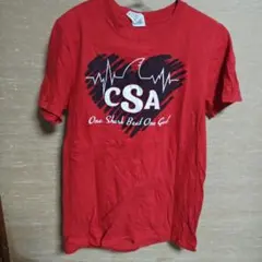GILDAN CSA グラフィック Tシャツ レッド S