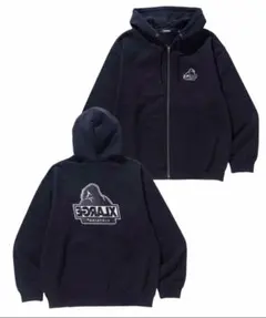 【美品】X-LARGEジップアップパーカーブラック NAUTICA 「NAUTICA」 ジップアップパーカー X-LARGE ブラック