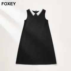 極美品♡フォクシー Cresent 白襟ニットワンピースドレス 40 近年
