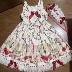 白雪姫　BABY JSK ディズニー　コラボ　ジャンスカ　ヘッドドレス