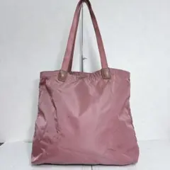 TUMI ナイロン トートバッグ 折り畳み A4可 ピンクのサムネイル