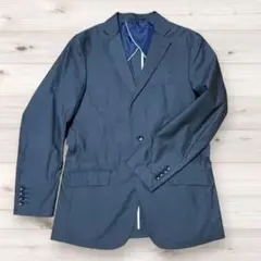 メンズ ダークグレー テーラードジャケット 春夏 カジュアル