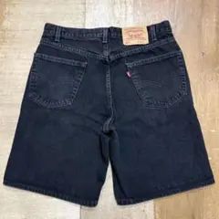vintage 99年Levis 550ブラックデニム ショーツ W 34