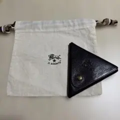 美品　イルビゾンテ 三角 コインケース コインパース　小銭 ダークブラウンのサムネイル