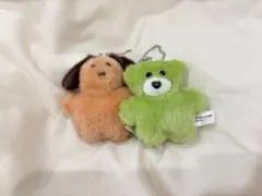【美品】mojojojo ぬいぐるみマスコット ガチャ ガチャガチャ　犬　くま