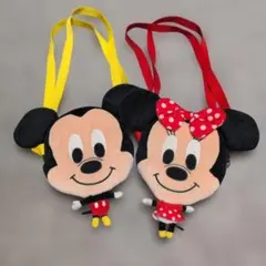 レトロ?レア？ミッキー・ミニー ぬいぐるみバッグ
