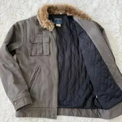 ウールリッチ ハンティングジャケット ファー付 裏地キルティング 中綿 L