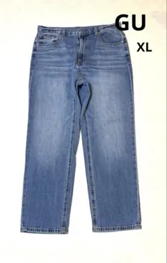 GUストレートデニム ライトブルーXL