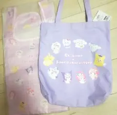 サンリオ ちいかわ エコバッグ トートバッグ うさぎ ハチワレ モモンガ