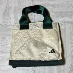 【新品未使用】adidas ゴルフ ラウンドバッグ アイボリー/グリーン