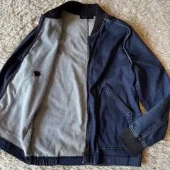 DIESEL デニムジャケット　MA-1 ブルゾン　インディゴブルー　Mサイズ