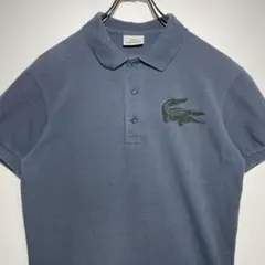 LACOSTE　ラコステ　ポロシャツ　サイズ3　デカロゴ　ビッグワニ　希少　古着