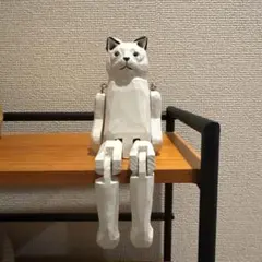 猫型木製置物 約20cmのサムネイル
