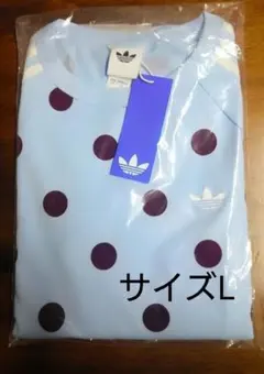 アディダス 水玉模様 Tシャツ Lサイズ