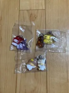 サンリオ　なかよしドロップチャーム　3点セット　ガチャガチャ