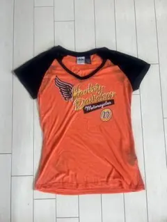 Harley-Davidson レディース 半袖Tシャツ オレンジ Mのサムネイル