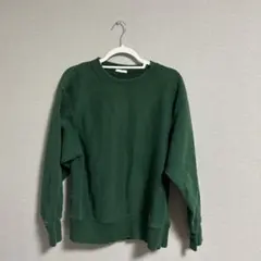 グリーン　トレーナー　スウェット