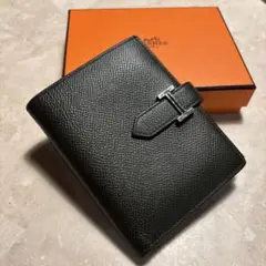 HERMES エルメス ベアン コンパクトウォレット 折り財布 カーキ