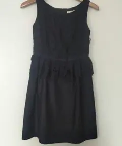 KUMIKYOKU 組曲 ワンピース レース フラワー ネイビー ドレス