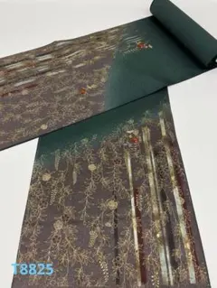付け下げ 金彩 鶴 黒地 正絹 反物 T8824 - メルカリ