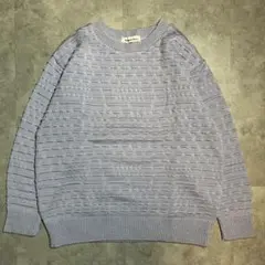 90s Y2K ニット セーター 立体編み ブロック柄 シティボーイy2kレトロ