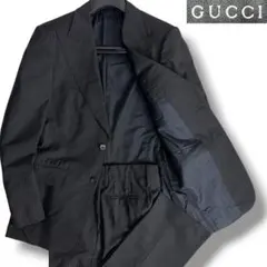 ✳️格安出品✳️GUCCI ダークブルー ストライプ ビジネススーツ 現地価格セール ネイビー（紺）系 GUCCI(グッチ) スーツ(メンズ