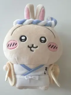 【未使用！】 ちいかわ うさぎ ちいかわ寿司 寿司 お座りミニぬいぐるみ ガリ