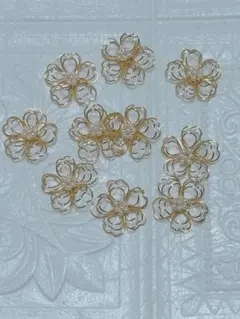 花型デコレーションパーツ 10個セット