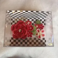 花モチーフ髪飾り　成人式　卒業式