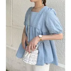 KOBE LETTUCE 神戸レタス バックリボンペプラムトップス