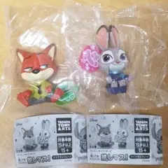 ズートピア ガチャガチャ推してね推しますマスコット ニック ジュディ