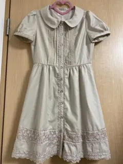 お値下げ♥︎︎ＲＦ♥︎︎レース　可愛い　ワンピース　ベージュのサムネイル