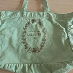 Ladurée ロゴ グリーン トートバッグ