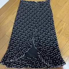 ドット柄 フリル タイトスカートのサムネイル