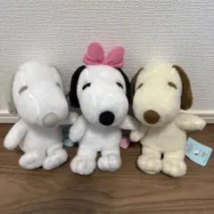 ✨未使用✨　スヌーピー　ベル　3体セット価格　20cm程度　タグ付き　ぬいぐるみ