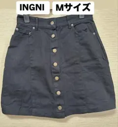 INGNI イング　黒 Mサイズ スカート　ボタンスカート