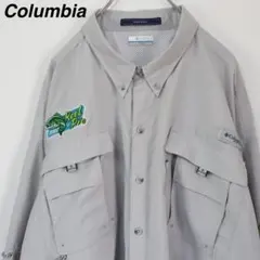 【ブラックバス刺繍】コロンビアPFG フィッシングシャツ オムニシェイド 6XL