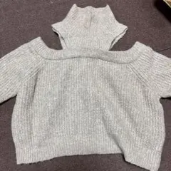 ニット,オフショル/ハイネック2way