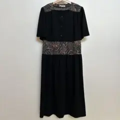 詩仙堂 ちりめん 拉薩 RASA 半袖　ワンピース　和柄