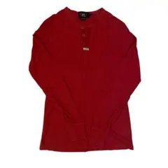RRL ダブルアールエル ヘンリーネック 長袖 Tシャツ 赤 S ラルフローレンのサムネイル
