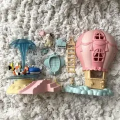 【2点】シルバニアファミリー 海辺のメリーゴーランドふわふわ気球のおへやセット